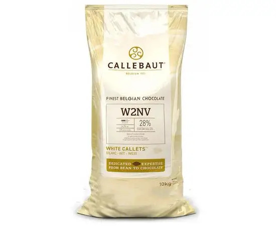 Бельгійський Білий шоколад Barry Callebaut W2, 10 кг 28% какао