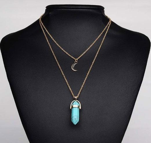 Кольє-підвіска Primolux "Stone" - Blue, фото 1