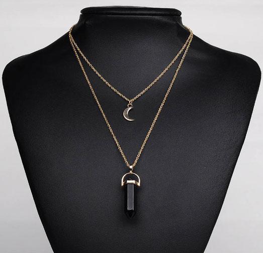 Кольє-підвіска Primolux "Stone" - Black, фото 1