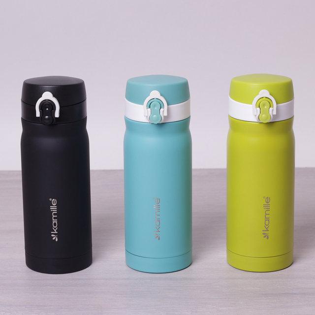 Термос-пляшка 360 мл із неіржавкої сталі Kamille, фото 1