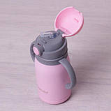 Термопляшка дитяча 300 мл із неіржавкої сталі Kamille, фото 9