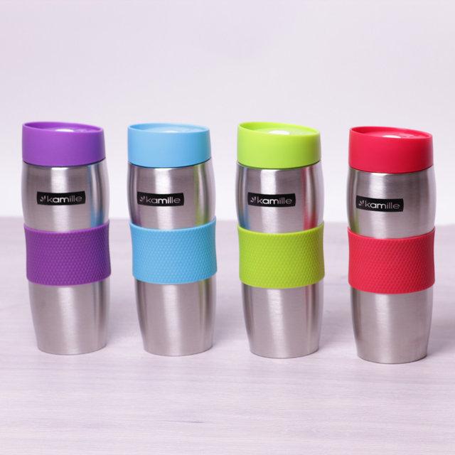 Термокухоль із неіржавкої сталі 380 мл Kamille, фото 1