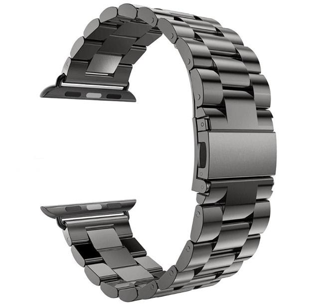 Металевий ремінець Primo Steel годинника Apple Watch 38mm / 40mm / 41mm - Black