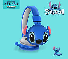 Дитячі бездротові навушники з мікрофоном AH-806 Stitch "Стіч" сині, bluetooth гарнітура з мікрофоном