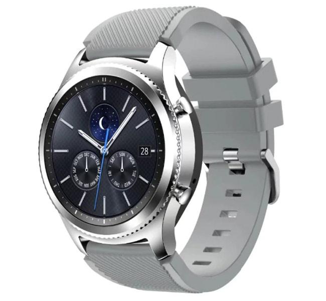 Силіконовий ремінець Primo для годинника Samsung Gear S3 Classic SM-R770 / Frontier RM-760 - Grey, фото 1