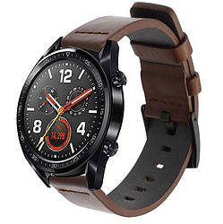 Шкіряний ремінець Primo Classic для годинника Huawei Watch GT 2 / GT Active 46mm - Coffee