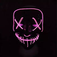 Маска хэллоуин, маски страшные, цвет - розовый, маски на хэллоуин (GK)