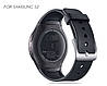 Силіконовий ремінець Primo для годинника Samsung Gear S2 Sports SM-R720 / SM-R730 Black, фото 2