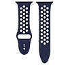 Спортивний ремінець з перфорацією Primo для Apple Watch 38mm / 40mm / 41mm - Dark Blue&White, фото 4