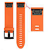 Силіконовий ремінець Primo для годинника Garmin Fenix 5S / 5S Plus / 6S / 6S Pro / 7S / 7S Pro - Orange, фото 4