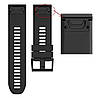Силіконовий ремінець Primo для годинника Garmin Fenix 3 / 3HR / Fenix 5X / 6X - Black, фото 5
