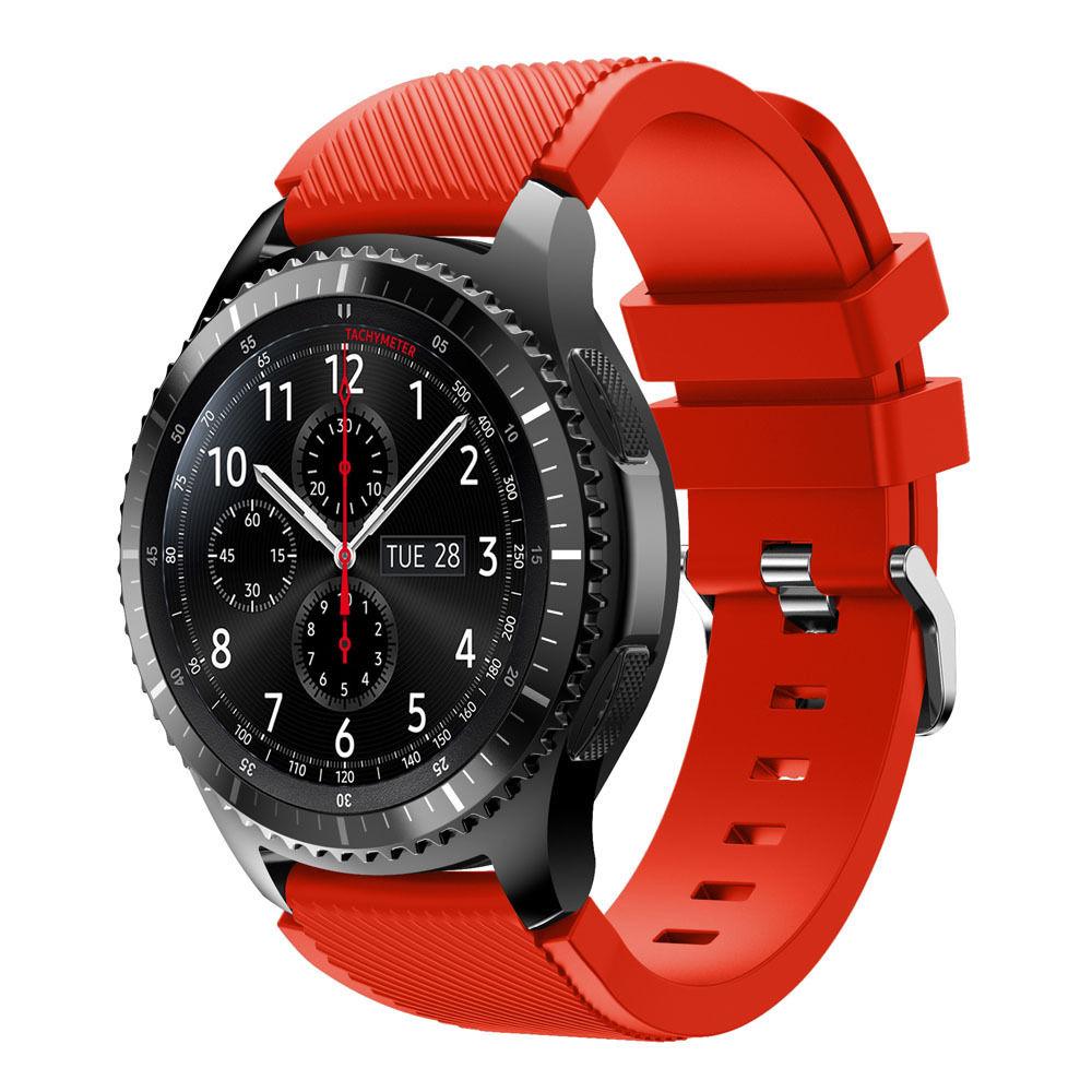 Силіконовий ремінець Primo для годинника Samsung Gear S3 Classic SM-R770 / Frontier RM-760 - Red, фото 1