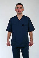 Медицинский мужской костюм 22106 (х/б, темно-синий, р.42-60) Хелслайф 42
