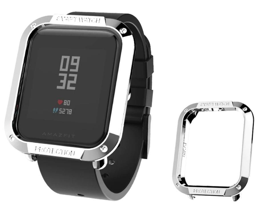 Захисний бампер Primo для годин Xiaomi Amazfit Bip - Silver