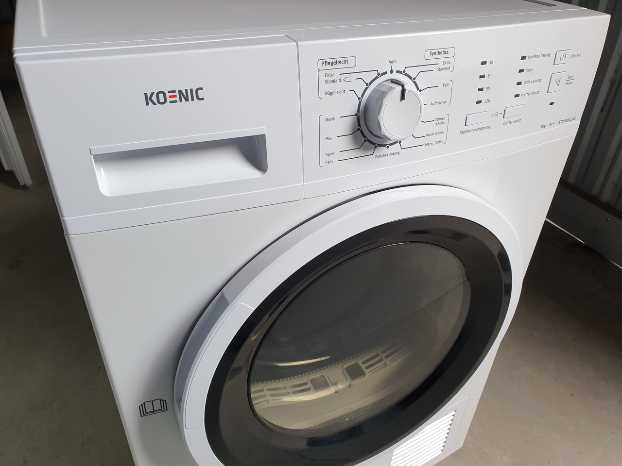 Сушка для белья KOENIC 8 KG / 2019-го года выпуска / KTD 83012 A2 - фото 4 - id-p1520511577