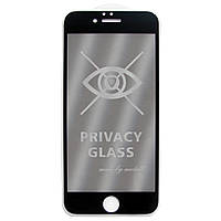 Анти-шпион защитное стекло 5D Privacy Full Glue для Apple iPhone 6 Черный