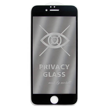 Анти-шпигун захисне скло 5D Privacy Full Glue для Apple iPhone 6 Чорний