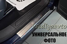 Захист порогів - накладки на пороги Hyundai ACCENT III 3 дверкас 2006 р. (Standart)