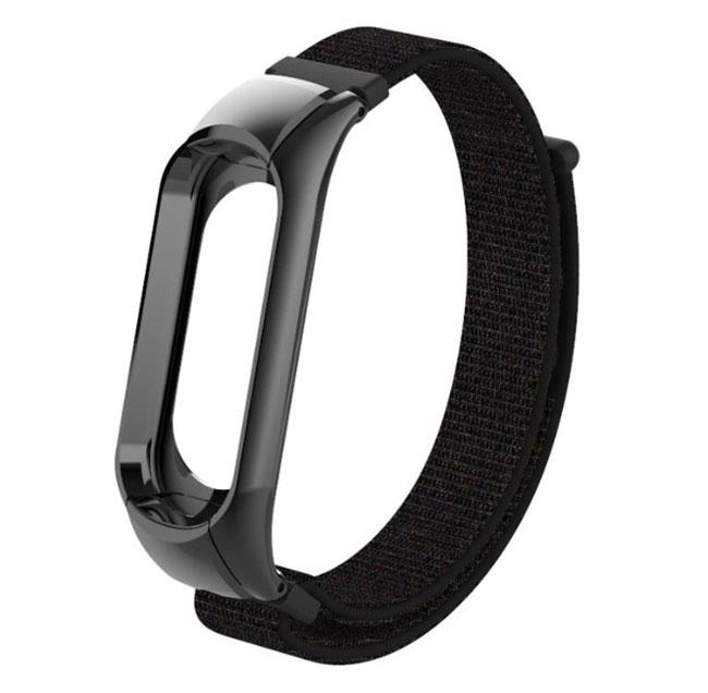 Нейлоновий ремінець для фітнес-браслета Xiaomi Mi Band 3 - Black, фото 1