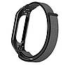 Нейлоновий ремінець Primo для фітнес-браслета Xiaomi Mi Band 3 - Black&Grey, фото 3