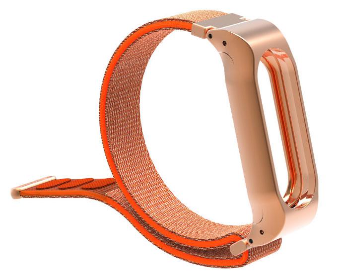 Нейлоновий ремінець Primo для фітнес-браслета Xiaomi Mi Band 2 - Orange, фото 1