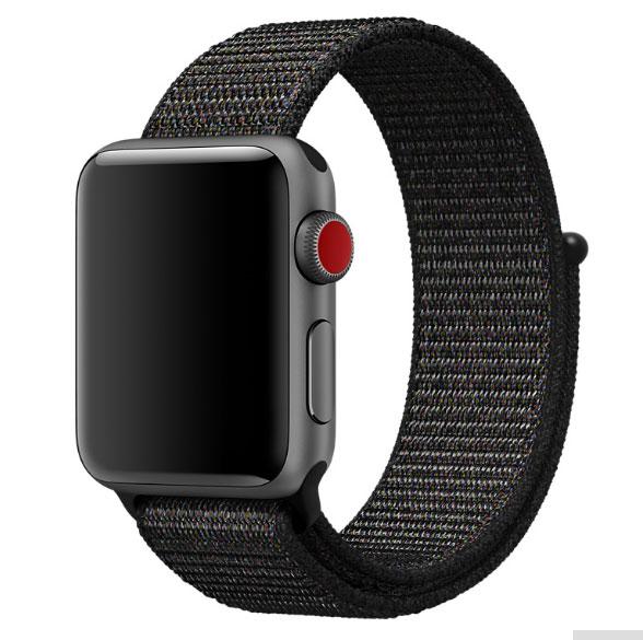 Нейлоновий ремінець Primo для Apple Watch 38mm / 40mm / 41mm - Black, фото 1