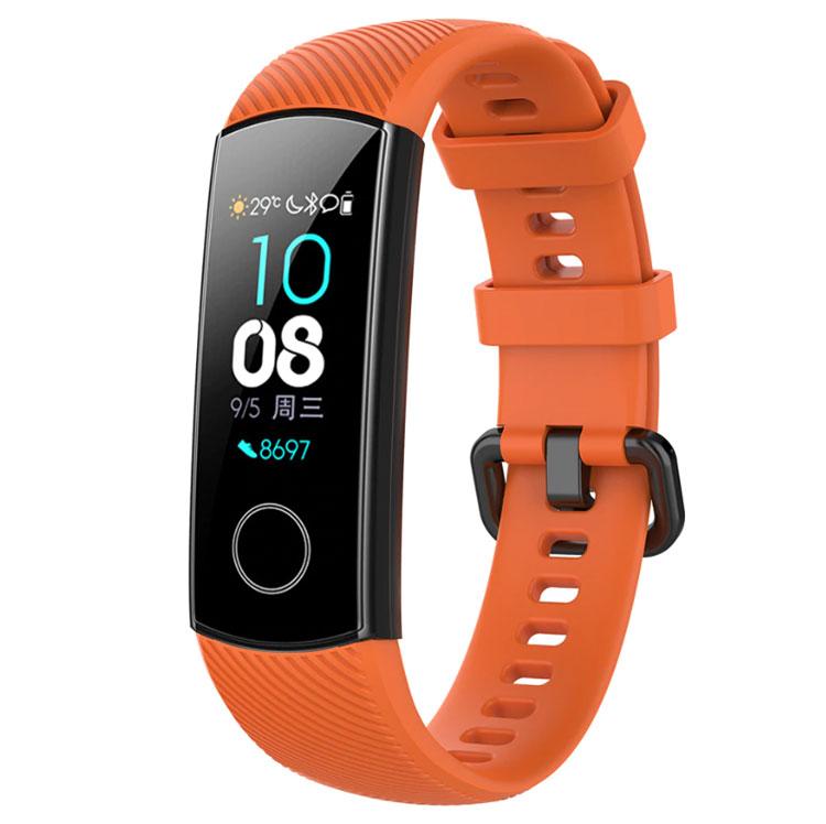 Силіконовий ремінець Primo для фітнес-браслета Huawei Honor Band 4 / 5 - Orange