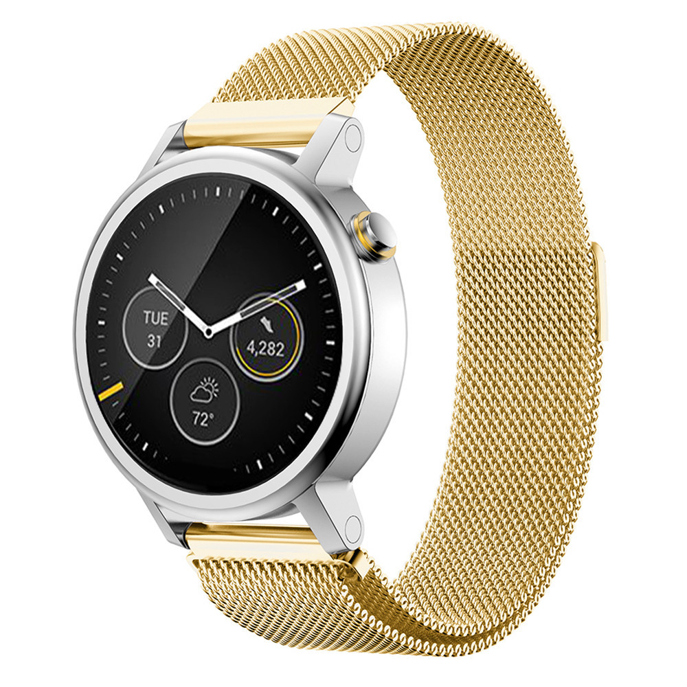 Міланський сітчастий ремінець для годинника Motorola Moto 360 2nd gen (46mm) - Gold, фото 1