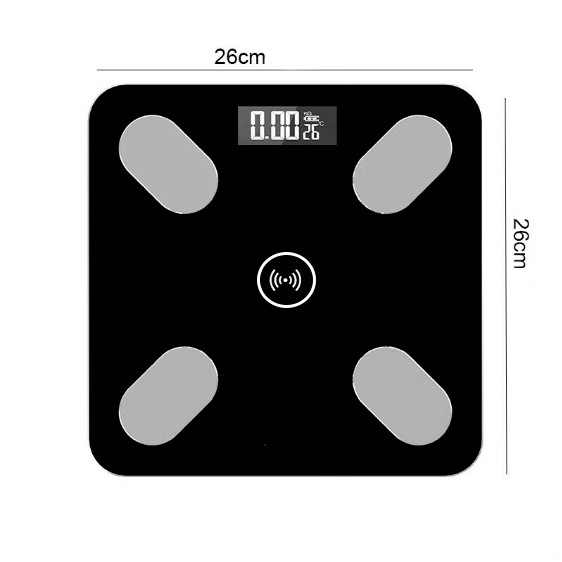 Умные весы напольные электронные Domotec MS-2017A, Черные smart весы для взвешивания тела (смарт ваги) (TO) - фото 6 - id-p1529148448