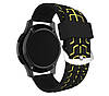 Силіконовий ремінець Primo Splint для годинника Samsung Gear S3 Classic SM-R770 / Frontier RM-760 - Black&Yellow, фото 2