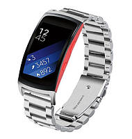 Металлический ремешок Primo для фитнес браслета Samsung Gear Fit 2 / Fit 2 Pro (SM-R360 / SM-R365) - Silver