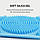 Мочалка для тіла силіконова двостороння Silica gel bath brush, Синя щітка для душу масажна (мочалка для душа), фото 4
