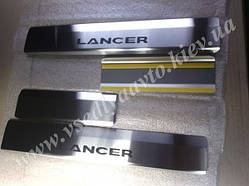Накладки на пороги Mitsubishi LANCER X з 2007 р. (Standart)