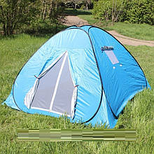 Палатка туристическая автомат четырехместная самораскладывающаяся 200*200 см