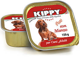 Паштет Kippy Dog для собак з яловичиною, 150 г