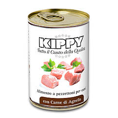 Консерви Kippy Dog для собак з шматочками ягняти, 400 г