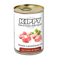 Консервы Kippy Dog для собак с кусочками говядины, 400 г