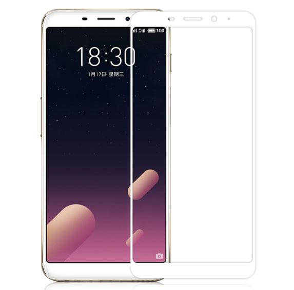 Full Cover захисне скло для Meizu M6s - White