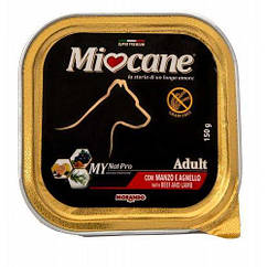 Консерви Miocane Adult для собак з яловичиною та ягням, 150 г