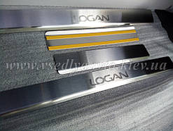 Захист порогів - накладки на пороги Renault Logan I з 2005 р. (Standart)