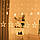 Світлодіодна гірлянда штора зірки "Star curtain 12-WW" 4 м 120 LED, новорічна гірлянда Теплий білий (гирлянда), фото 2