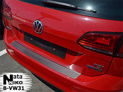 Накладки на бампер Volkswagen GOLF VII універсал з 2012- (NataNiko)