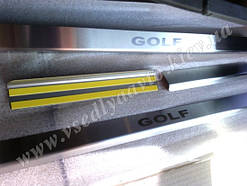 Захист порогів - накладки на пороги Volkswagen GOLF V/VI PLUS з 2004-2008/2009 р. (Standart)