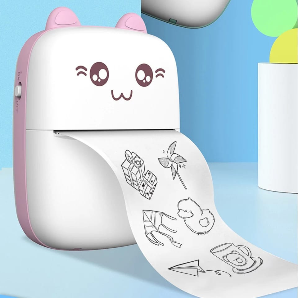 Кишеньковий принтер для телефону Hand Mini Printer блютуз принтер з  термодруком Рожевий (ID#1508405693), цена: 1248.75 ?, купить на Prom.ua