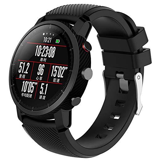 Силіконовий ремінець Primo для годинника Xiaomi Huami Amazfit SportWatch 2 / Amazfit Stratos - Black