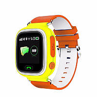 Детские умные часы Q90 с GPS трекером и функцией телефона - Orange