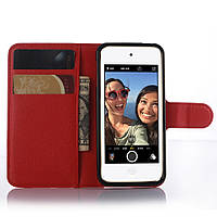 Чехол-книжка Litchie Wallet для Apple iPod Touch 5 / 6 / 7 Красный