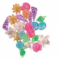 Ракушки Trixie Set of Sea Creatures для аквариума декоративные, пластик, 24 шт