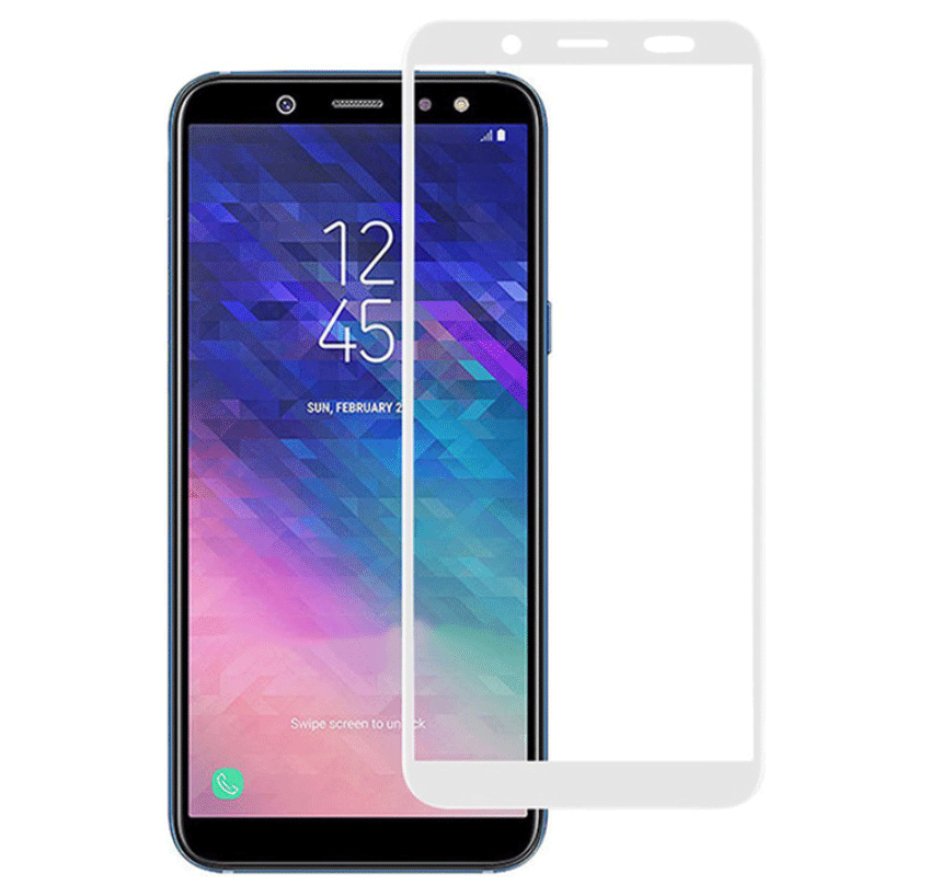 Full Glue Cover захисне скло для Samsung Galaxy A6 Plus 2018 (A605) - White