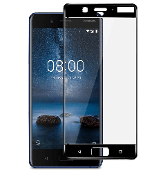 Full Cover захисне скло для Nokia 8 - Black